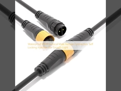 Αδιάβροχο IP68 Ηλεκτρικό ανδρικό θηλυκό συνδετήρες αυτοκλειδωτική ένεση για το φως ανάπτυξης