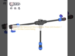 Άνδρας Γυναίκα Αδιάβροχο σύρμα συνδετήρα Τρία LD20 Αεροπορία Τ Τύπος 10A Μέγιστο ονομαστικό ισχύ