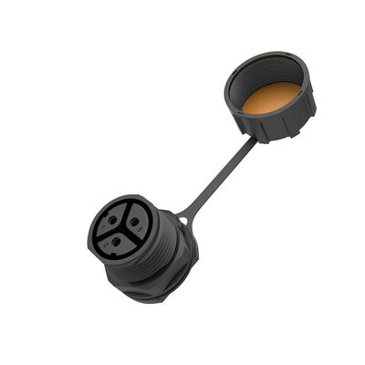 M25 3-αγωγικό IP67 Αδιάβροχο κυκλικό σύνδεσμο θηλυκό Micro Inverter 500V Ονομαστική