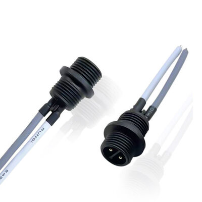 Συμπλέκτης τοποθέτησης πάνελ M12 400V Αδιάβροχο πίσω πάνελ συνδετήρα με βρόχιο νήμα κλειδώματος