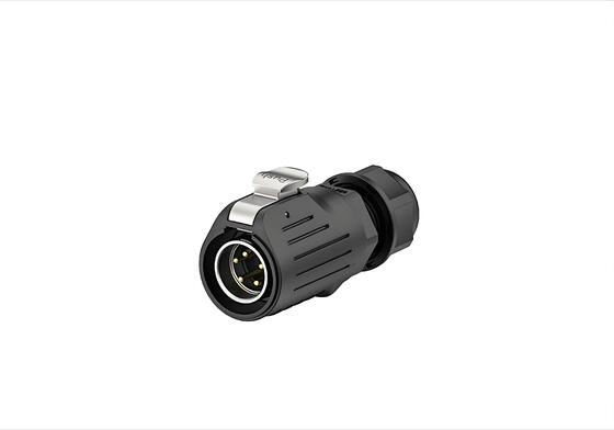 LP20 5-Pin Αδιάβροχος Σύνδεσμος 10A IP67 Στήριγμα Φλάντζας